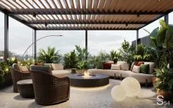 Видовая квартира с терассой в ЖК "Золотой" Видовая квартира с терассой в ЖК "Золотой"