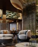 Business class design project for a hotel lobby in Tokyo by Studia 54