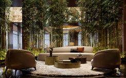 Business class design project for a hotel lobby in Tokyo by Studia 54