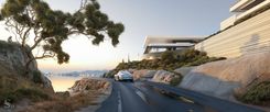 Private road leading to the villa