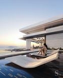 Leisure area with exquisite loungers