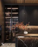 Premium interior of a penthouse in Switzerland by Studia 54