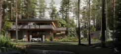 Architectural project of an elite residence in the luxury village by Studia 54