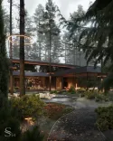 Architectural project of an elite residence in the luxury village by Studia 54