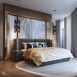 ЖК «Золотой» — премиальный интерьер видовой квартиры в элитном жилом комплексе