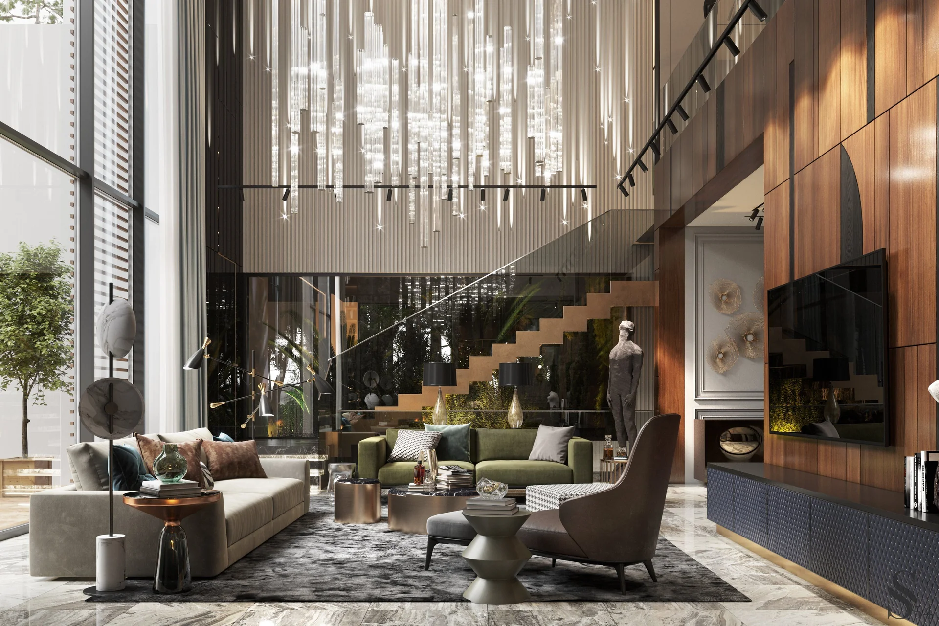 Architectural design of a premium house in Penza by Studia 54