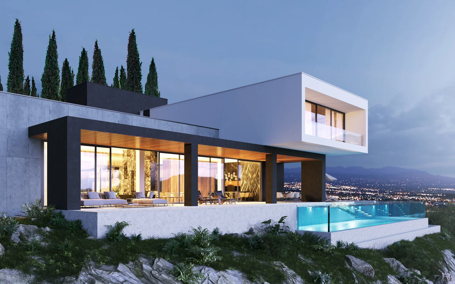 Project of a luxurious two-storey mansion in Knyazhie Ozero by Studia 54