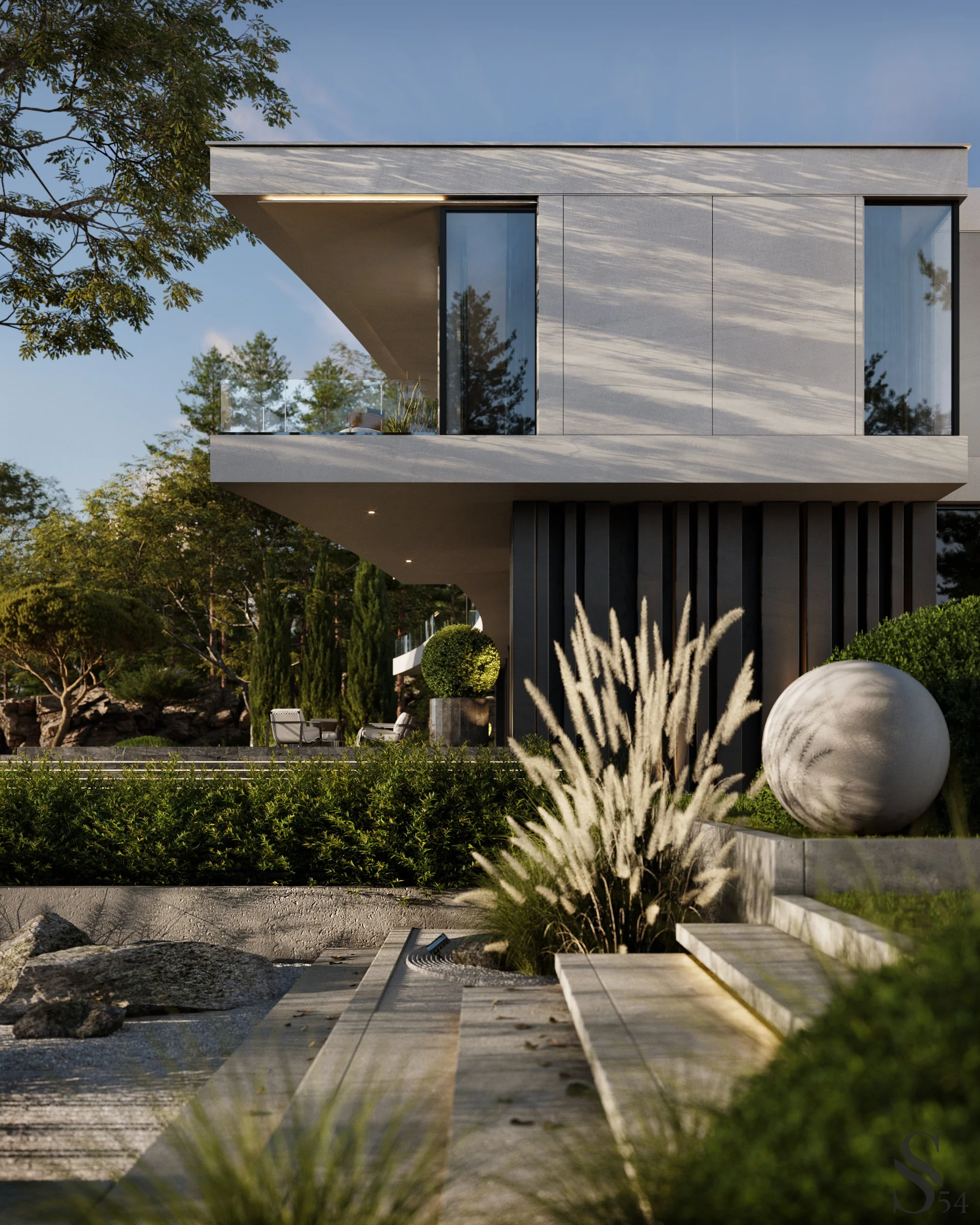 Landscape design, meticulously thought out. Landscape design, meticulously thought out.