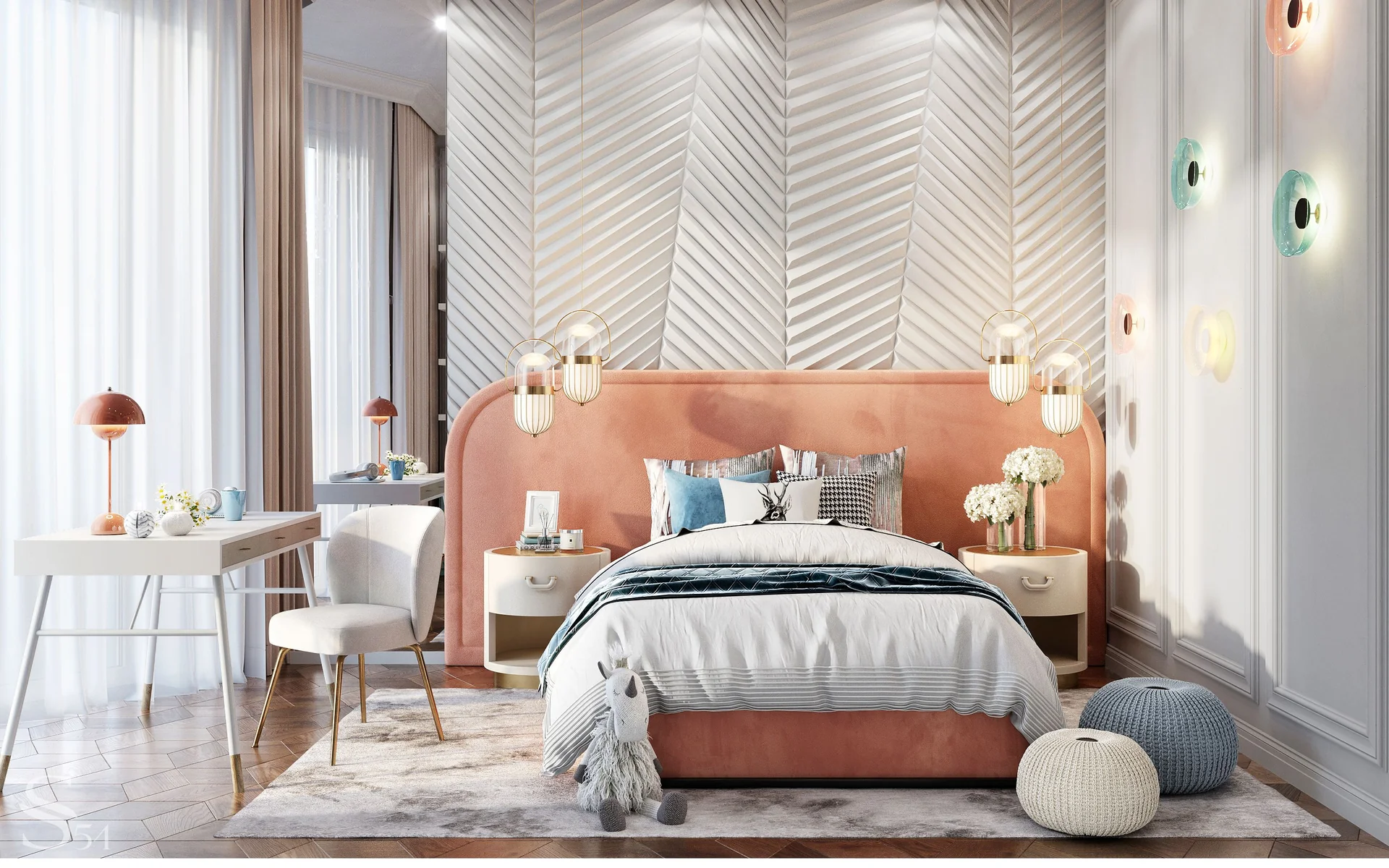 Luxury apartment interior by Studia 54 in a premium clubhouse in Moscow Luxury apartment interior by Studia 54 in a premium clubhouse in Moscow