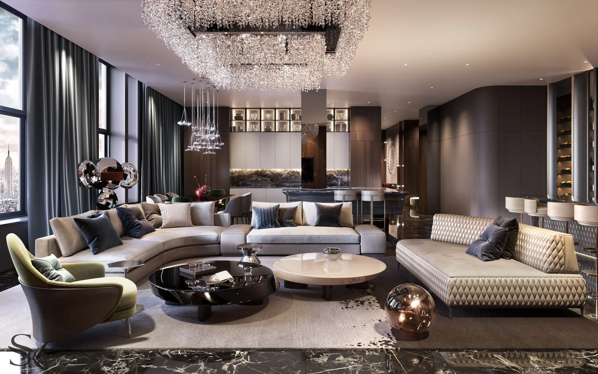 Business class design in a country house in Holland by Studia 54