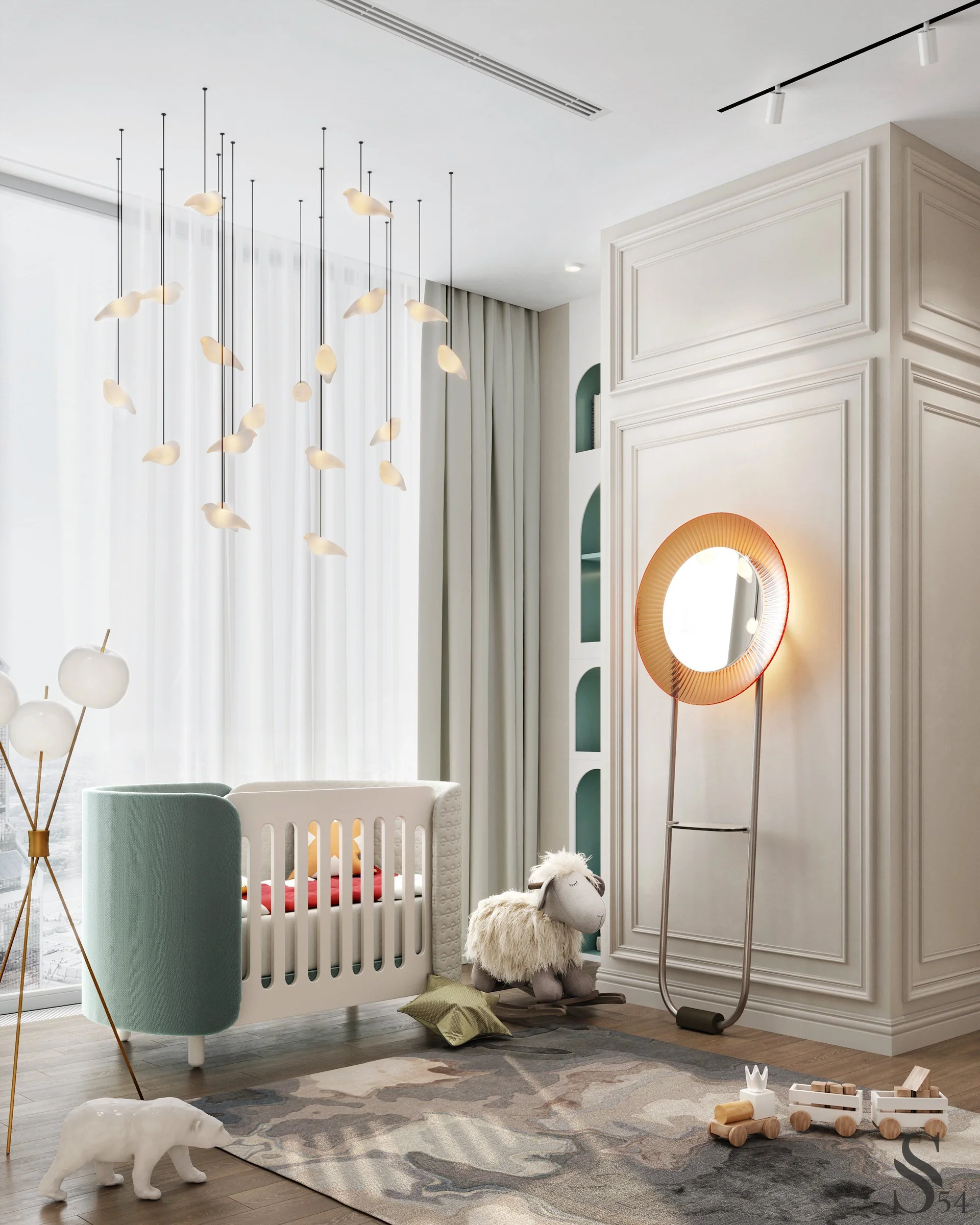 Дизайн шикарного дома в современном стиле в Санкт-Петербурге от Studia 54