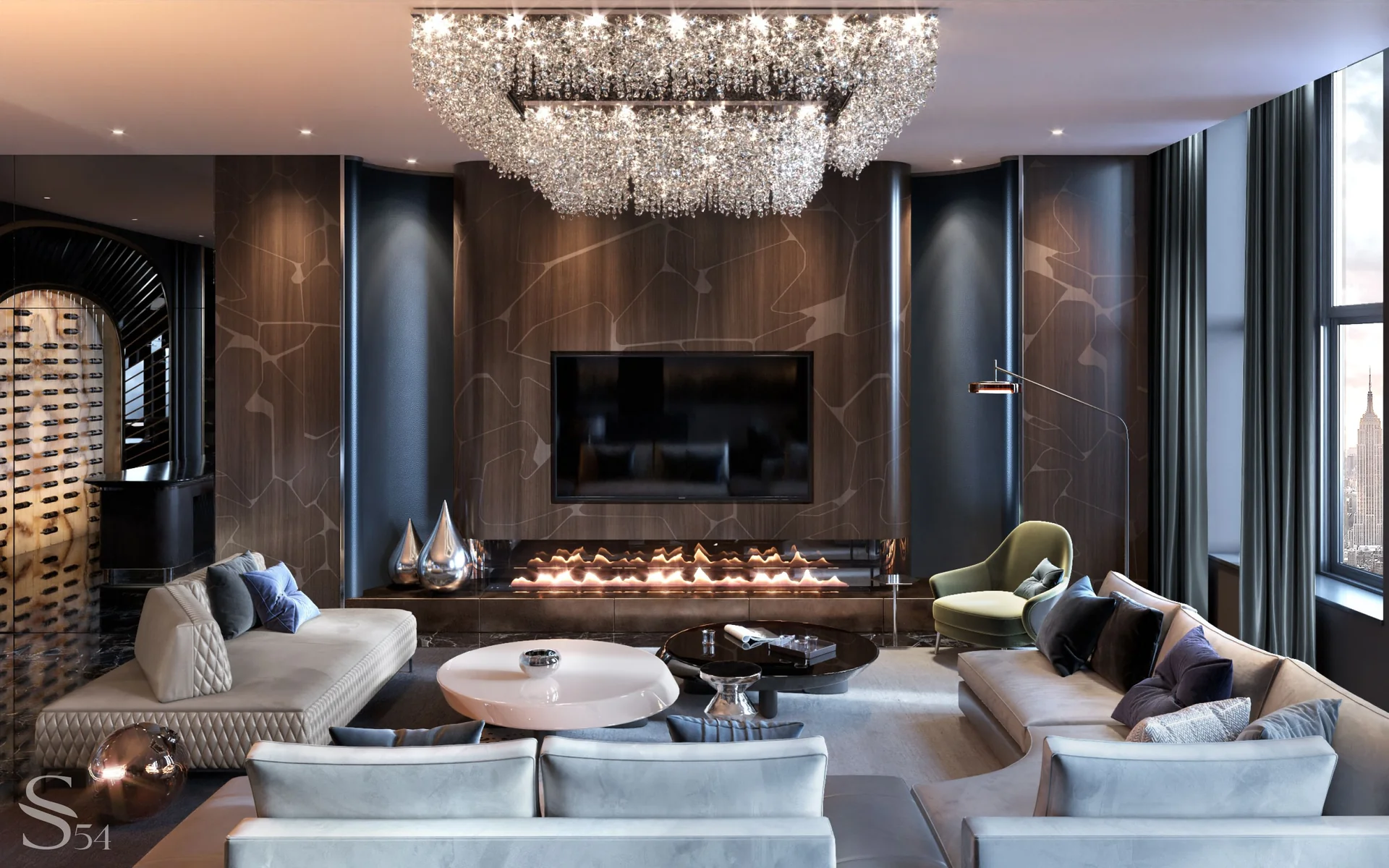 Exclusive interior design of apartments in New York by Studia 54