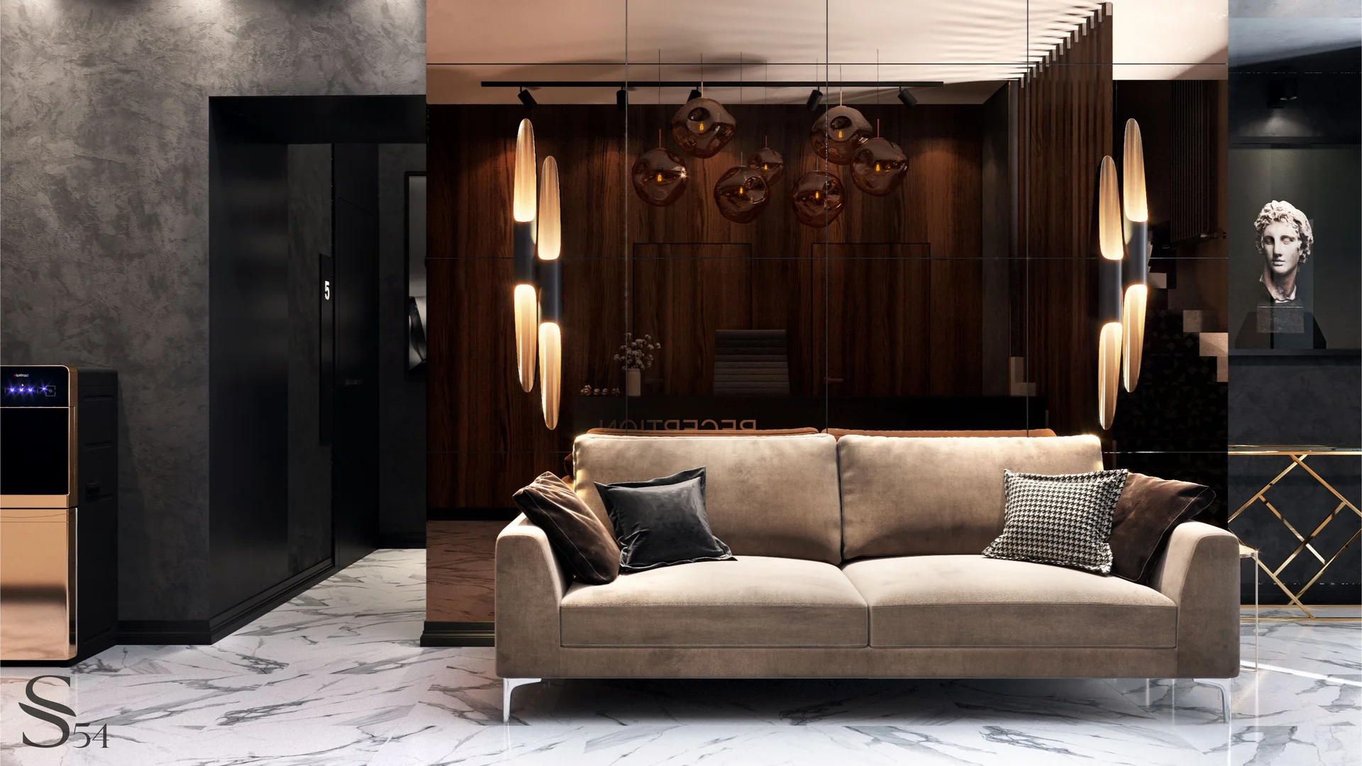 Luxury interior design by Studia 54 for a hotel in Moscow