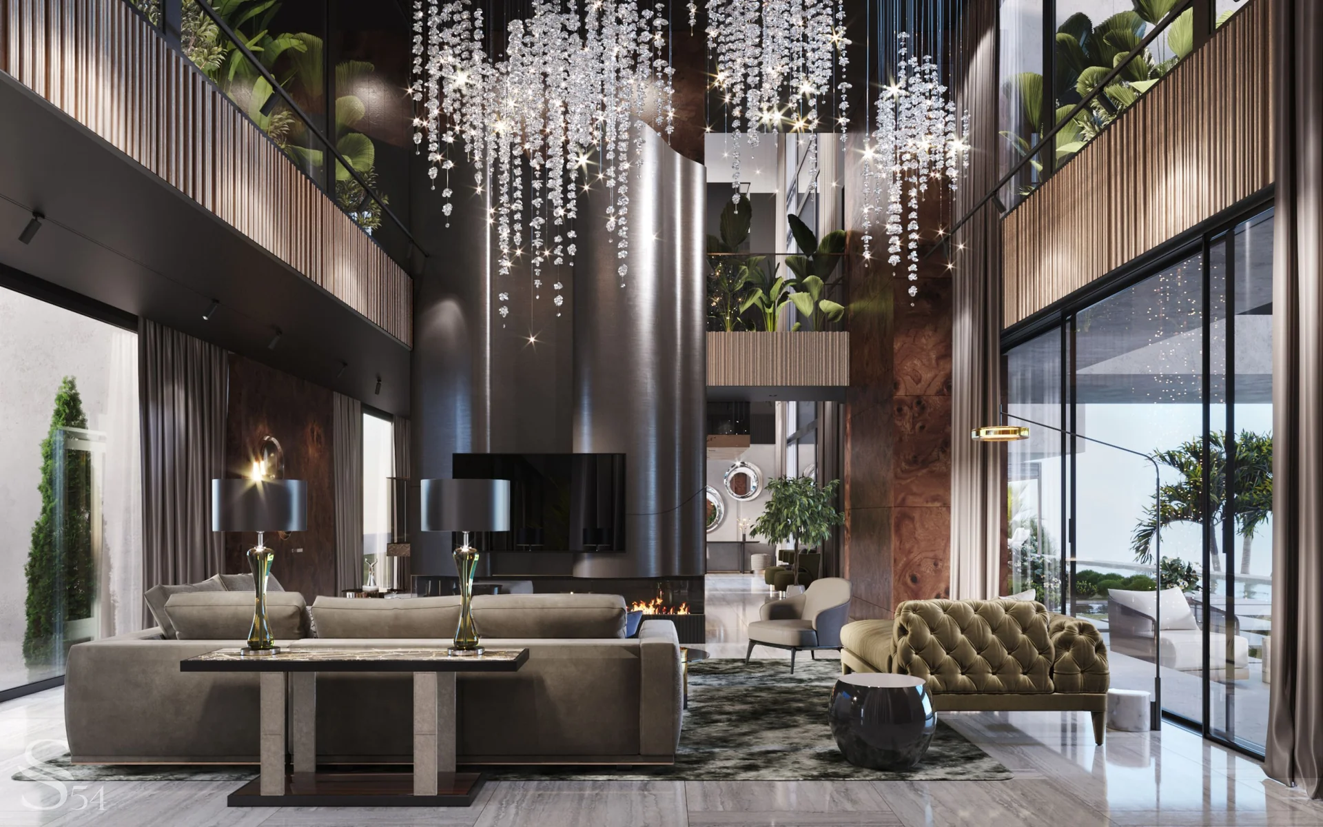 Premium turnkey interior design for a mansion villa in Dubai by Studia 54