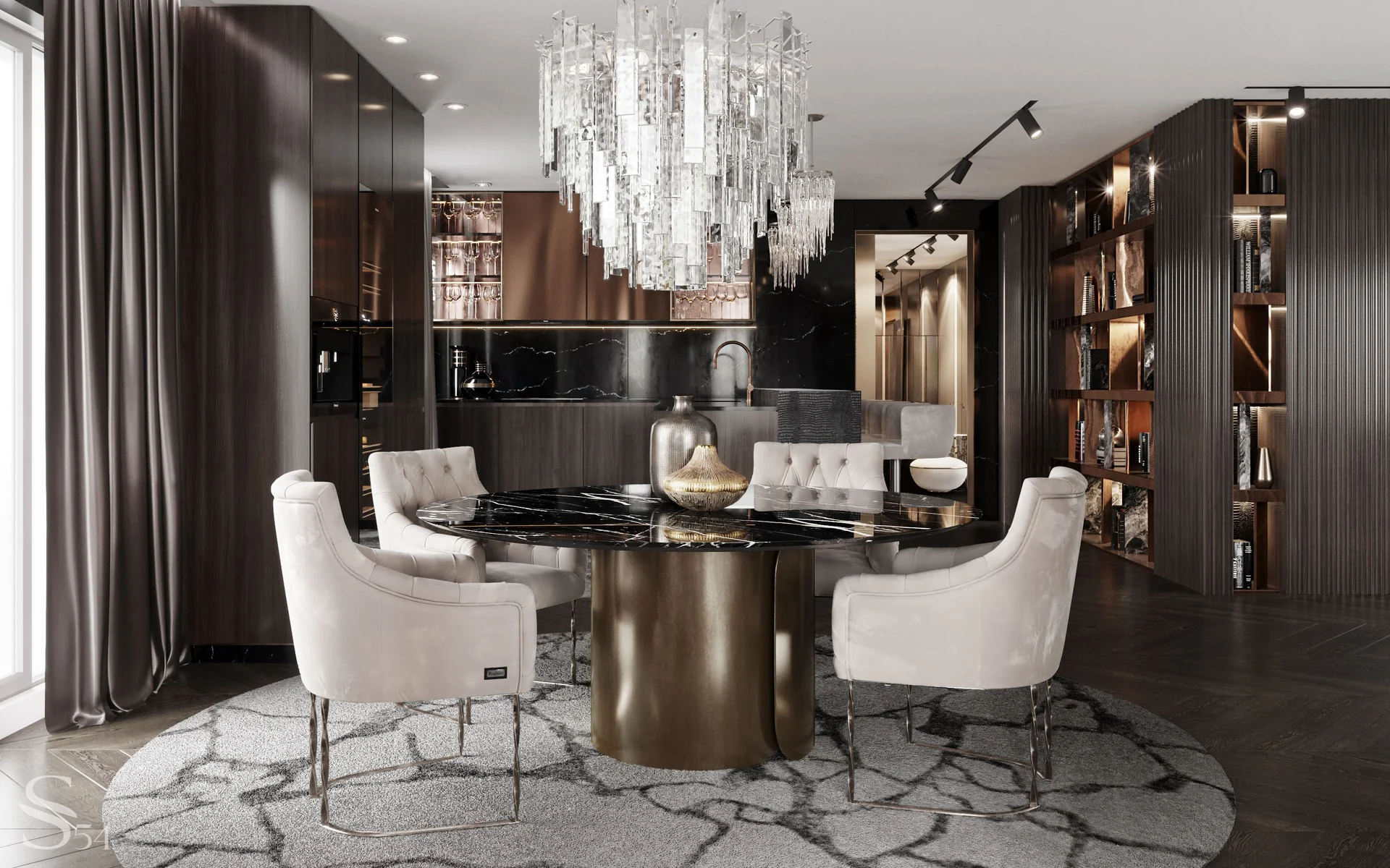 Premium apartment design in Nice by Studia 54