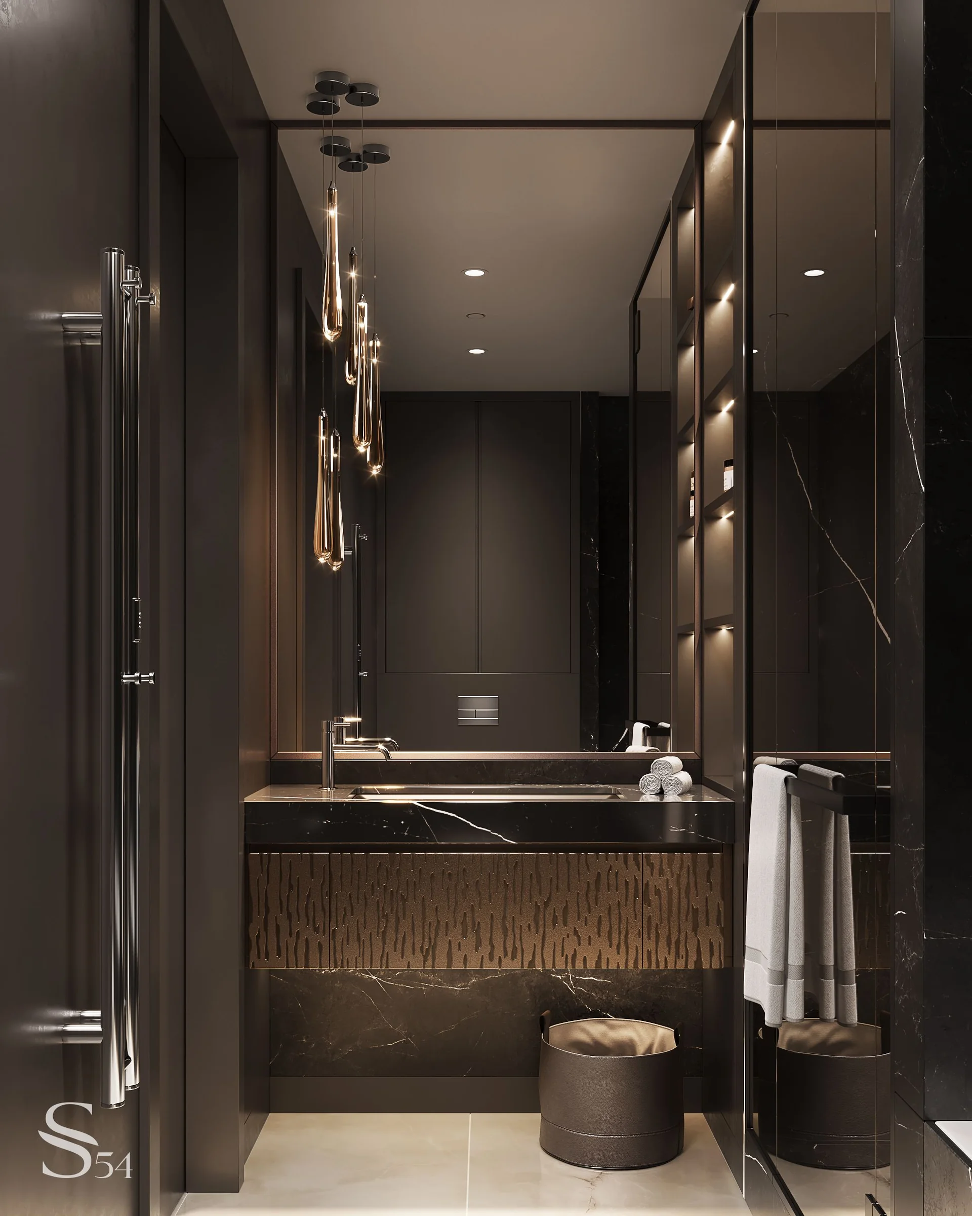 Interior design of an apartment in an elite residential complex by Studia 54 Interior design of an apartment in an elite residential complex by Studia 54