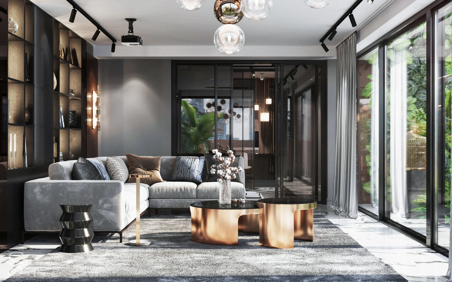Exquisite interior design of apartments in Singapore by Studia 54