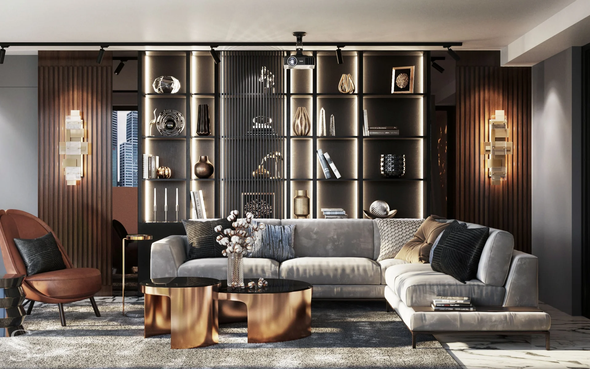 Exquisite interior design of apartments in Singapore by Studia 54