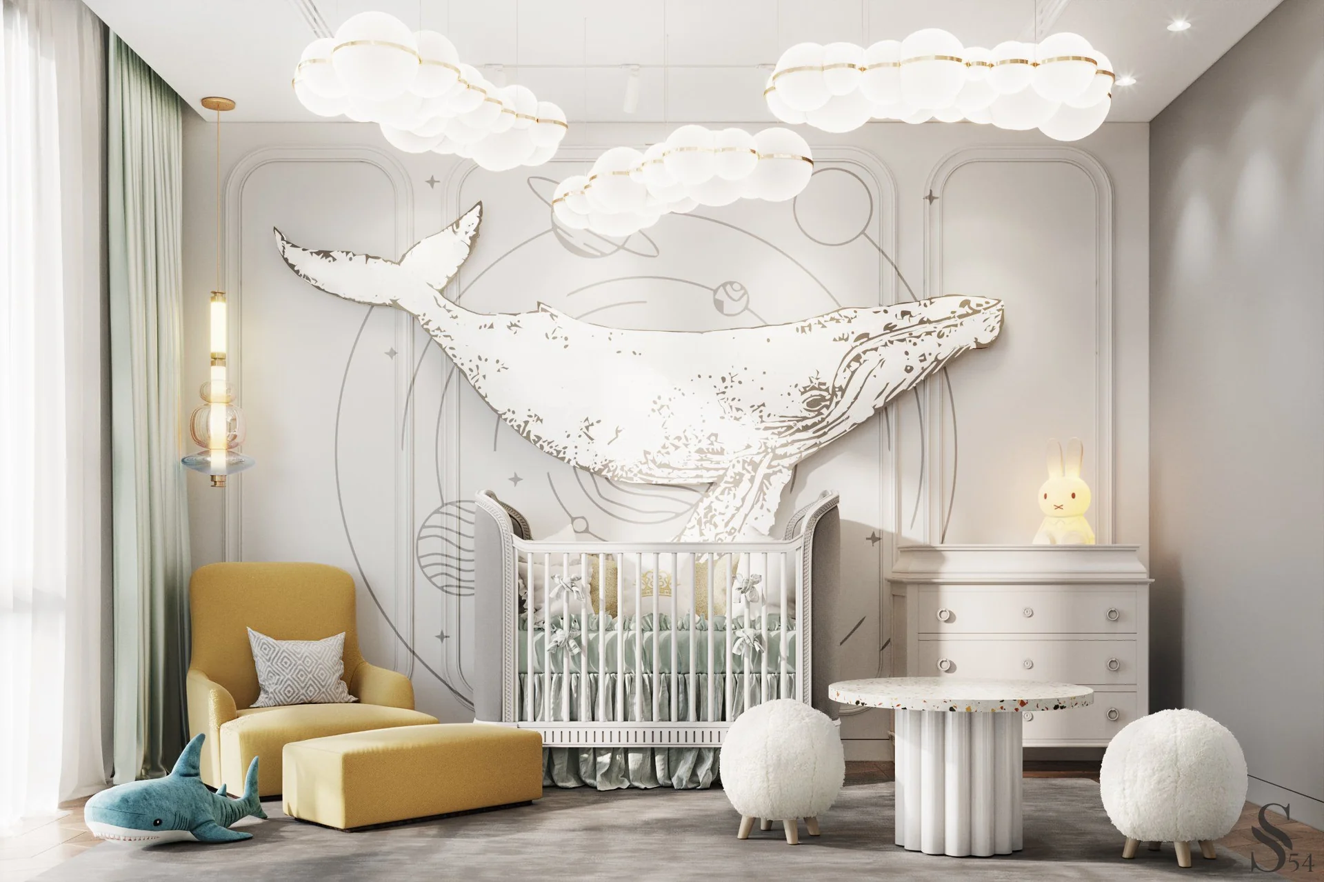 Дизайн интерьера люкс от Студии 54 для отеля в Москве