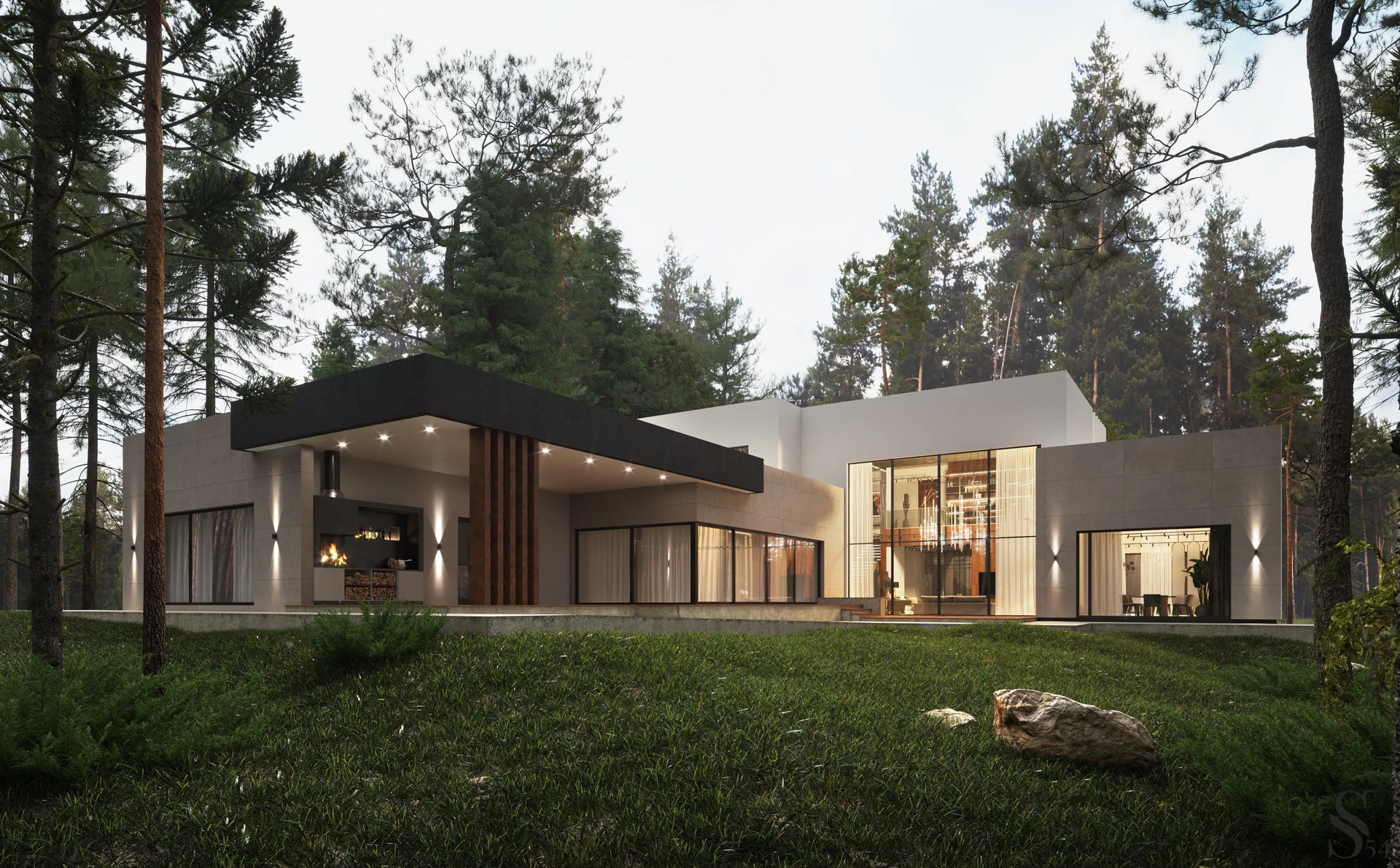 Architectural design of a premium house in Penza by Studia 54