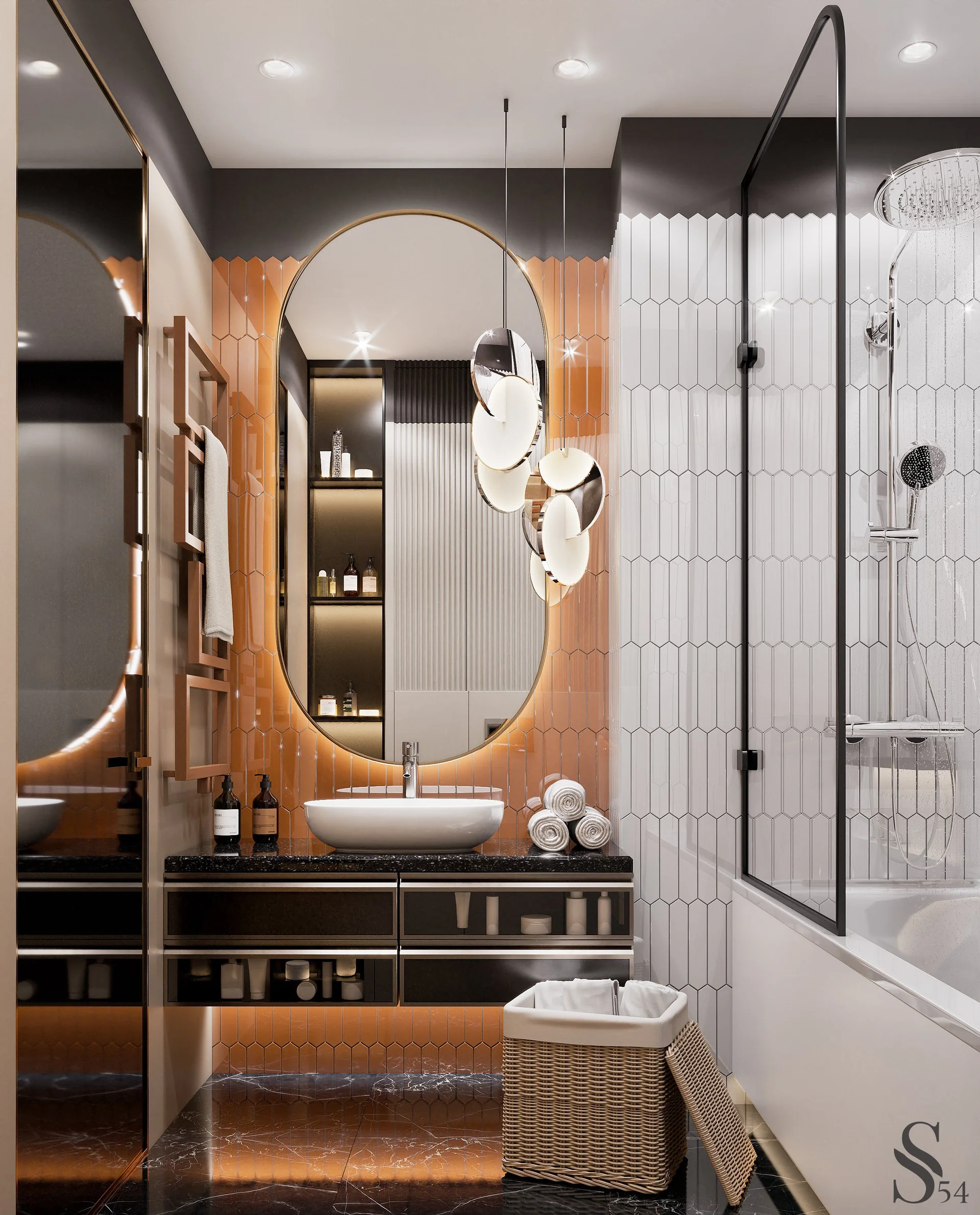 Дизайн интерьера люкс для квартиры бизнес класса от Studia 54 Дизайн интерьера люкс для квартиры бизнес класса от Studia 54