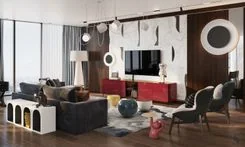 Интерьер элитной квартиры суперпремиум в Москва Сити от Studia 54