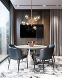 The dining area is reserved exclusively for the closest individuals
