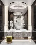 Bright master bathroom