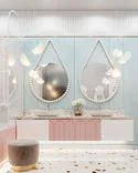 Pendant lights by Tudo And Co in the children's bathroom Pendant lights by Tudo And Co in the children's bathroom