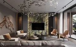Design of the lounge zone of a villa in the UAE Design of the lounge zone of a villa in the UAE