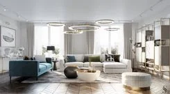 Expensive modern interior of the apartment on Petrovsky Island by Studia 54 Expensive modern interior of the apartment on Petrovsky Island by Studia 54