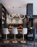 An accent column disappears in the interior because of a mirror lining An accent column disappears in the interior because of a mirror lining