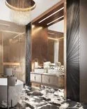 Chandelier in a shape of a meteor shower made for the project
