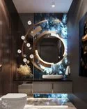 Guest bathroom, large format porcelain stoneware