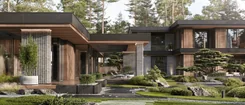 Luxury architectural project of a cottage in Maslovo village by Studia 54