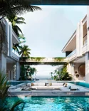 Luxury villas and cottages by Studia 54: project of the house in the Caribbean Sea