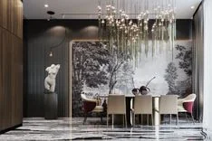 Modern expensive interior design in view apartments by Studia 54