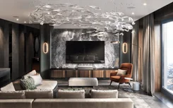 Modern apartment interior design in Moscow