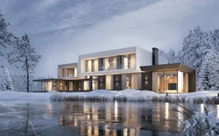 House on the bank of the river