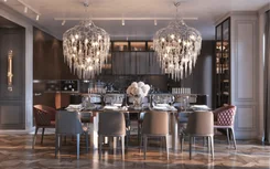Modern interior of an apartment in the center of Paris