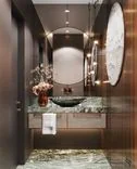 Modern expensive interior design in view apartments by Studia 54